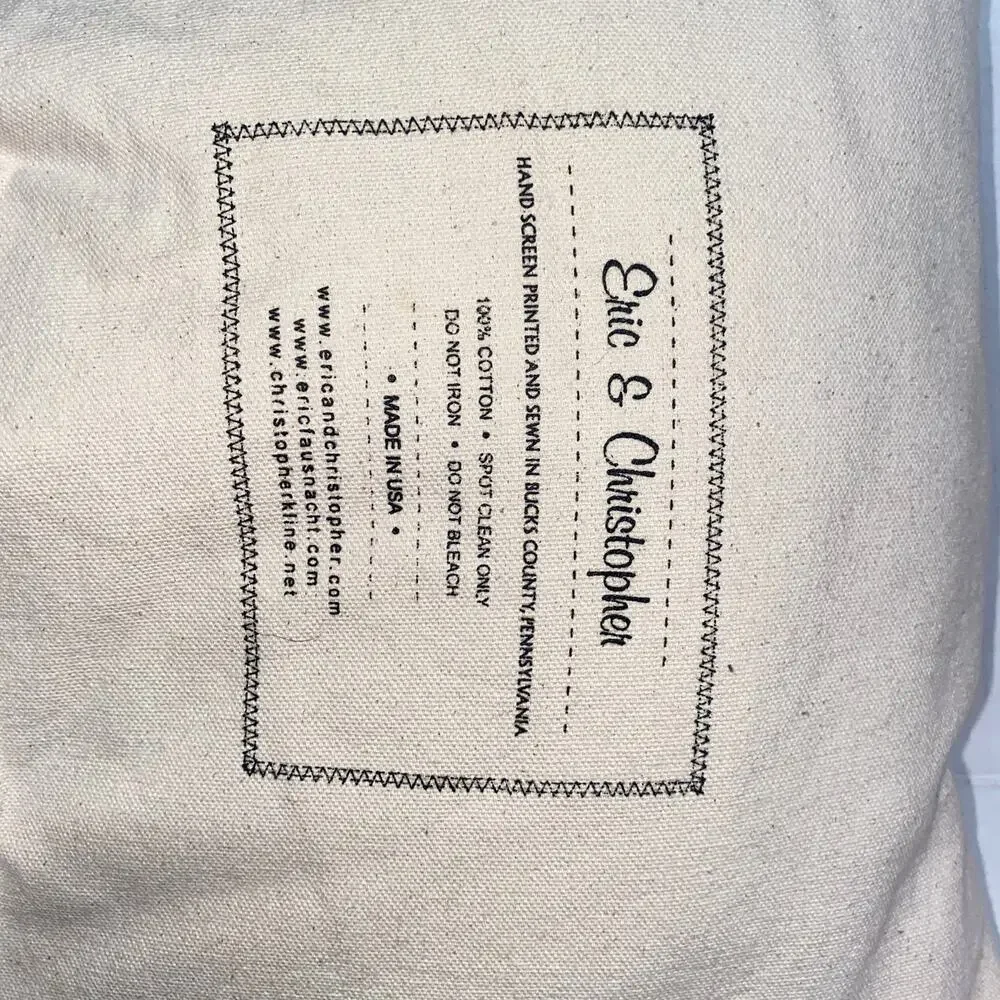 Eric & Christopher: Large Cow #3 Cotton Canvas Pillow 18
